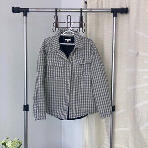 Pacsun Unisex Oversized Grey Flannel Jacket